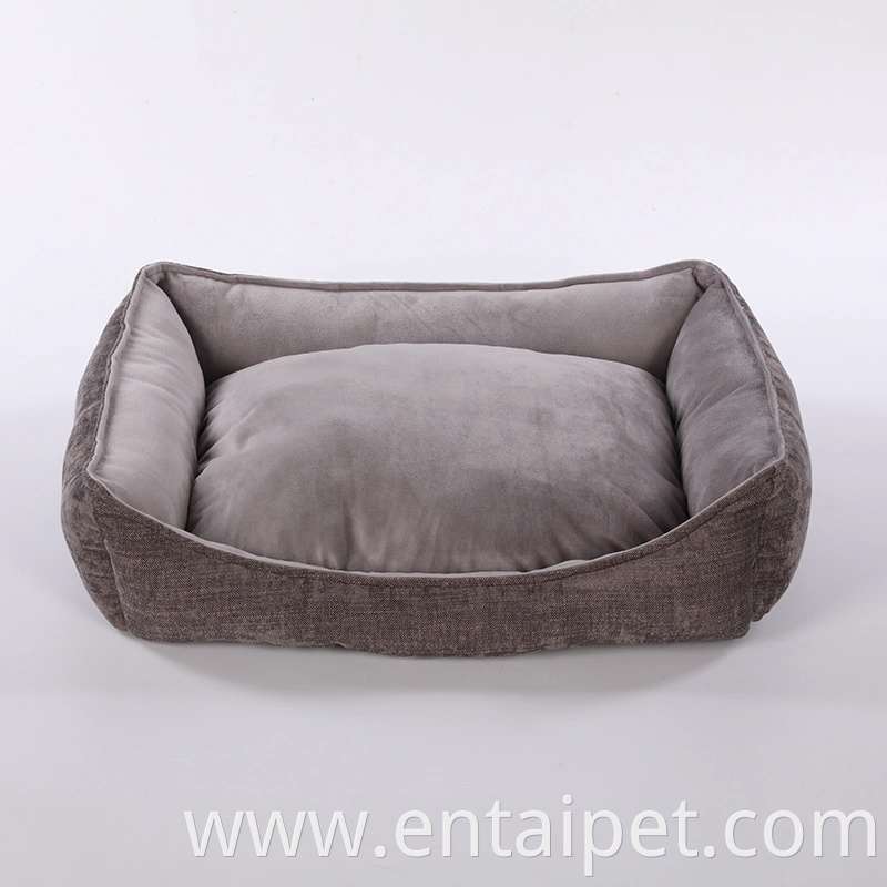 Pet Bed Wholesale Super Soft Jacquard Fabric Removable Dog Bed